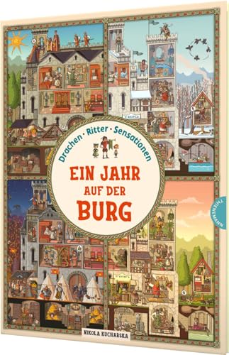 Ein Jahr auf der Burg: Drachen, Ritter, Sensationen! | Wimmeliger Suchspaß für Kinder ab 4 Jahren