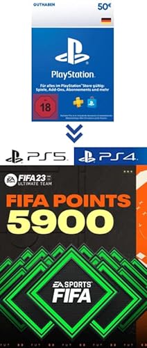 PlayStation Store Guthaben für FIFA 23 Ultimate Team - 5900 FIFA Points - PS4/PS5 Download Code - deutsches Konto