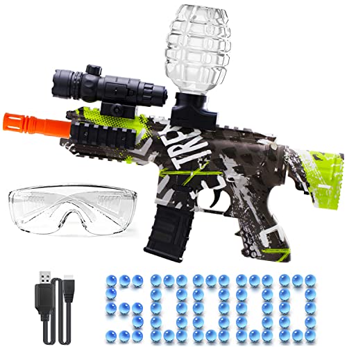 HYNXM Gel Blasters, Elektrischer Gel Blasters mit 50000 Munition und Schutzbrille für Outdoor-Sportarten und Teamspiele Spielzeug Geschenk für Erwachsene, Ab 12 Jahren