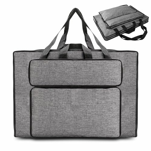 YushengTai Zeichentasche A2 Transporttasche für Zeichenplatte, Wasserdicht Drawing Bag, Multifunktional Zeichnung Tasche Zeichenmappe, Kunstmappe mit Die Seitentasche für Kunstutensilien