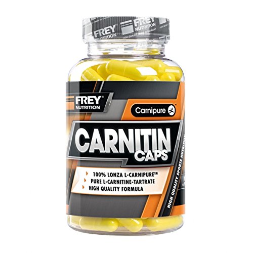 FREY Nutrition CARNITIN CAPS, 120 Kapseln - weltweit hochwertigste L-Carnitin - Reinstes L-Carnitin mit CarnipureTM von Lonza - laborgeprüft & hochdosiert - Made in Germany