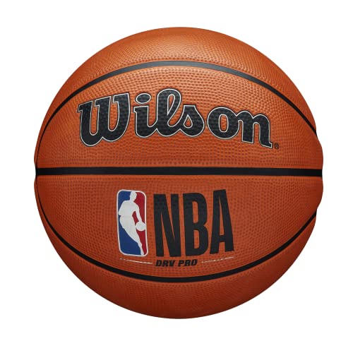 Wilson Basketball NBA DRV PRO, Outdoor, Tackskin Gummi, Größe: 7, Braun