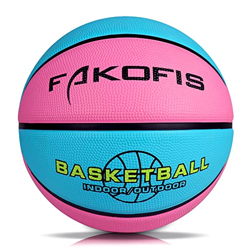 FAKOFIS Kinder Basketball Größe 3, Jugend Basketballs Größe 5，Größe 7,Outdoor Indoor Street Basketball，Arena Training Erwachsene Anfänger Basketbälle