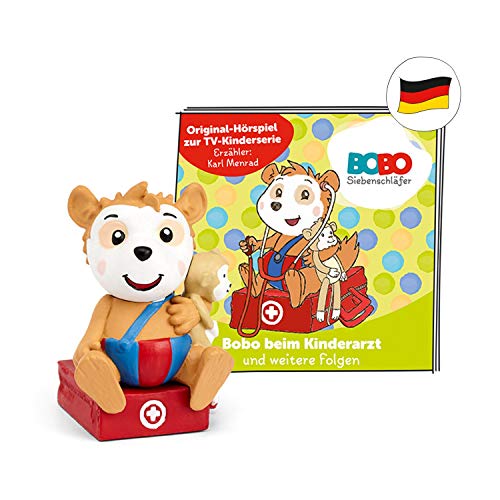 tonies Hörfiguren für Toniebox, Bobo Siebenschläfer – Bobo beim Kinderarzt, Original Hörspiel zur TV-Kinderserie, ab 3 Jahren, Spielzeit ca. 46 Minuten