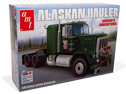 AMT AMT1339/06 1/25 Kenworth Alaskan Hauler Modellbausatz, Mehrfarbig