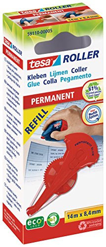 tesa® Kleberoller permanent Nachfüllkassette, 14 m x 8.4 mm