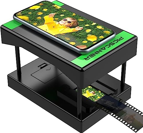 Mobile Film Scanner 35mm, Positiv- und Negativ-Diascanner, Dias und Negative zu Hause mit dem eigenen Smartphone digitalisieren, Dias selbst digitalisieren