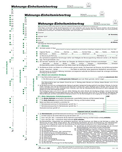 Mietvertrag RNK geprüft (3 Stück, Wohnung)