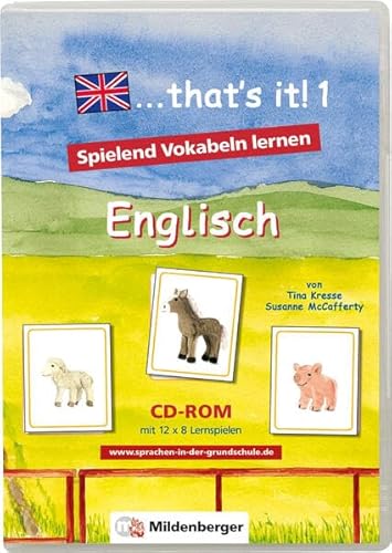 that's it!, 1 CD-ROM.Tl.1,CD-ROM: Spielend Vokabeln lernen. Englisch. Mit 12 x 8 Lernspielen. Einzellizenz