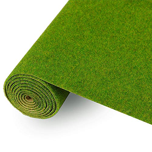 Evemodel 100 * 41 cm Grasmatte- Landschaftsbau Farblich Sortiert Wiesen Matte, Modelleisenbahnrasen Rasenmatte Grasmatte Gras Minigarten Bonsai Dekor