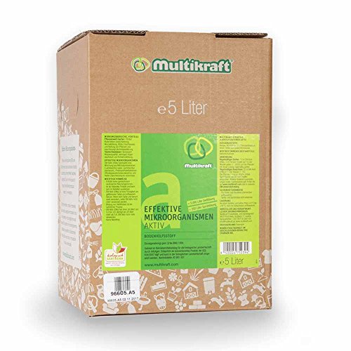 Multikraft Effektive Mikroorganismen Aktiv Dünger (EM aktiv) – Natürliche Boden- & Pflanzenpflege, umweltfreundlich, Förderung von Wachstum & Gesundheit, ideal für Garten & Landwirtschaft, 5 Liter