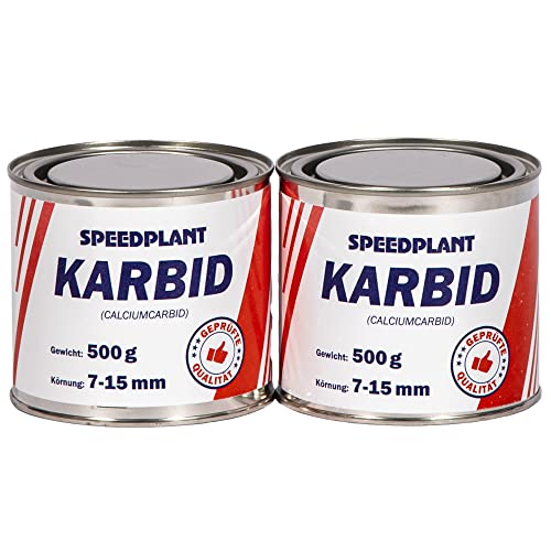 Karbid 1 kg (2x 500g) - Carbid Kabit Kabitt karbitt Karbit Karbidkleine Körnung 7-15mm - 2 Dosen