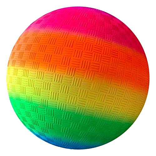 SHELOFT Rainbow PVC Soft Ball, Saft und Durable Bouncy Ball für Kinder Geschenk (8,5 Zoll)