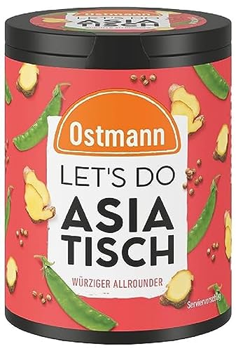 Ostmann Gewürze - Let's Do Asiatisch | Gewürzzubereitung für Wok-Gerichte oder Ramen | Würziger Allrounder mit Koriander und Zitronengras | 75 g in recyclebarer Metalldose