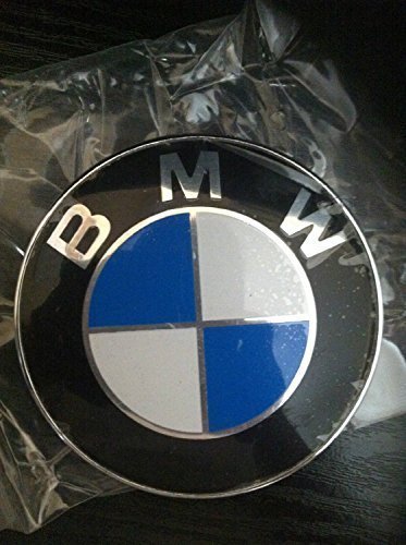 BMW Original Logo für Motorhaube mit Ösen., aus Silber