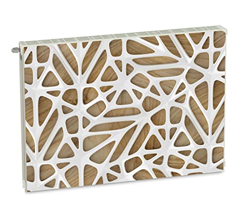 Magnet Heizkörperverkleidung Heizkörperabdeckung Beige Abstrakt 80x60 cm Heizung Abdeckung Verkleidung Magnetische Abdeckmatte Kühlschrank aus Einem Flexiblen Magneten Digitaler Aufdruck