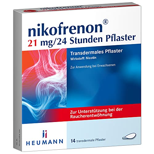 nikofrenon 21 mg/24 Stunden Pflaster: Nichtraucher werden mit nikofrenon - Nikotinpflaster, Wirkstoff Nikotin, 14 Stück