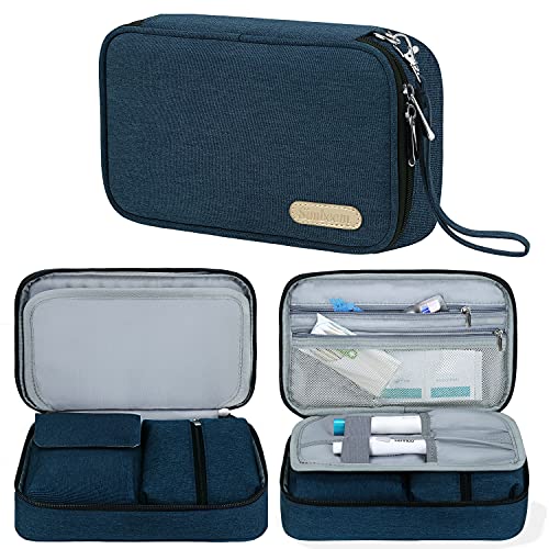 Insulin Diabetiker Tasche, Simboom Insulin Tasche für Blutzuckermessgeräte und Diabetiker Zubehör, Blau