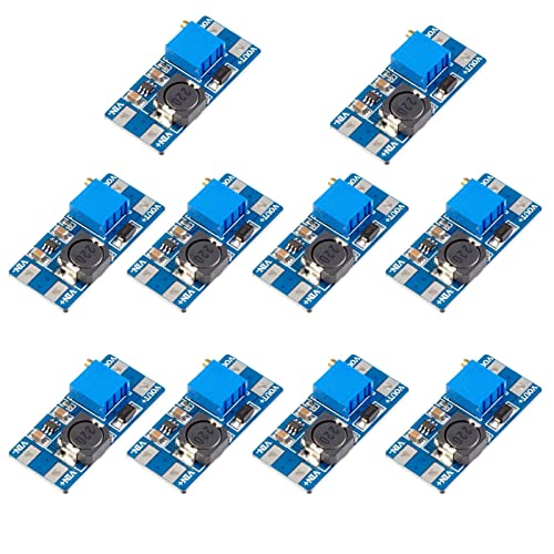 DC-DC Step Up Boost Converter 2V-24V bis 5V-28V Spannungswandler LAOMAO Netzteil Power Module Kompatibel für Arduino(Pack of 10)