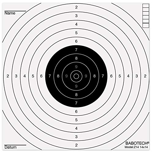 Babotech 1000 x Luftgewehr Zielscheiben 14x14cm für Pistole Luftgewehr Airsoft [ Target Zielscheibe für Kugelfang ]