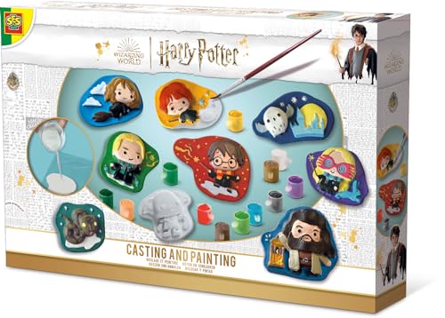 SES Creative 09344 Harry Potter Gips gießen für Kinder Mit Deinen Lieblingscharakteren aus Harry Potter Bastelset Für Kinder