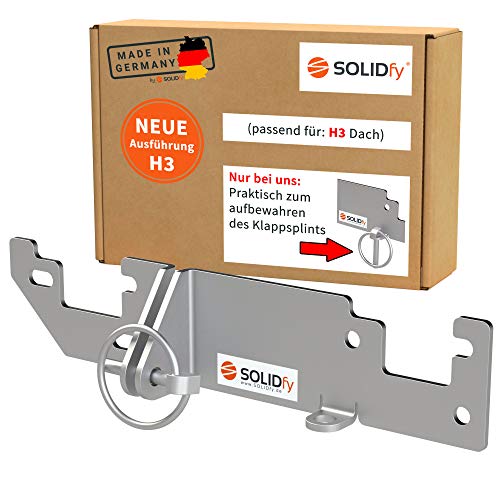 SOLIDfy® - Hecktürverriegelung H3 Dach Einbruchschutz Hecktür Prick Stop Sicherung für Ducato, Jumper, Boxer X250 X290