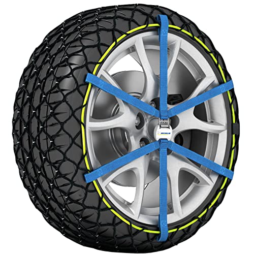 MICHELIN EASY GRIP EVOLUTION 13 Schneekette Auto Textilschneekette 2 Stück | Reifen Schneekette Ultraleistungsfähig Einfache Handhabung