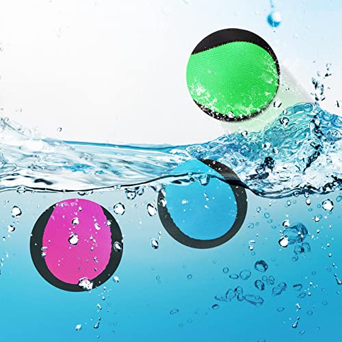 EPCHOO 3 Stück Wasserball- Springender Wasserball Strandball Wasserspringball Stressabbau Ball, Geeignet für Schwimmbad, Strand, Meer und Outdoor-Aktivitäten