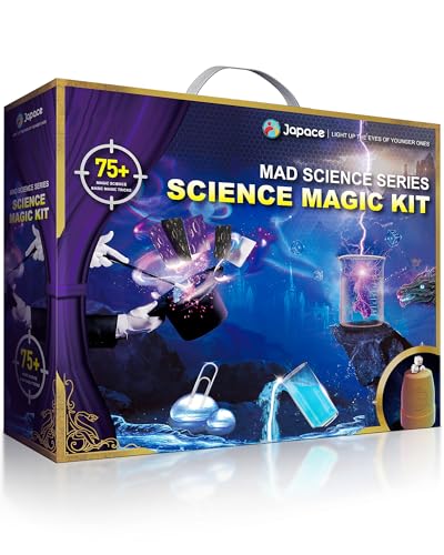 Japace Zauberkasten & Experimentierkasten für Kinder, 8 Zaubertricks & 69 Experimente STEM Chemie Sets, Weihnachten Geburtstag Geschenk Wissenschaft Spielzeug für Jungen & Mädchen