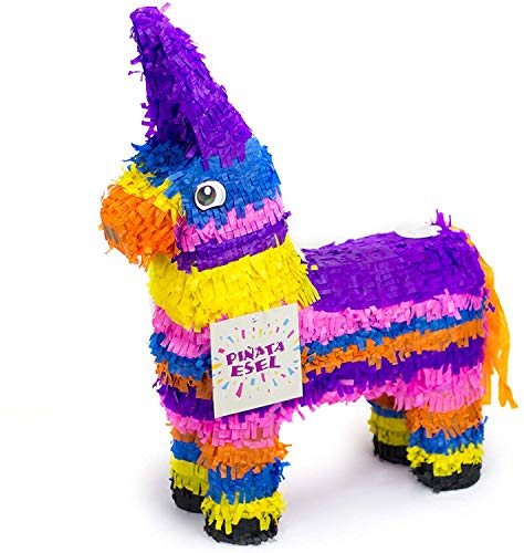 Trendario Pinata Esel, Piñata für Kindergeburtstag Spiel, ideal als Geschenkidee zur Party oder Hochzeit, 57x37 cm