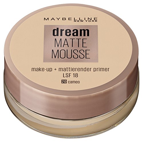 Maybelline New York Make Up, Dream Matte Mousse Make-Up, Mattierend, Nr. 20 Cameo