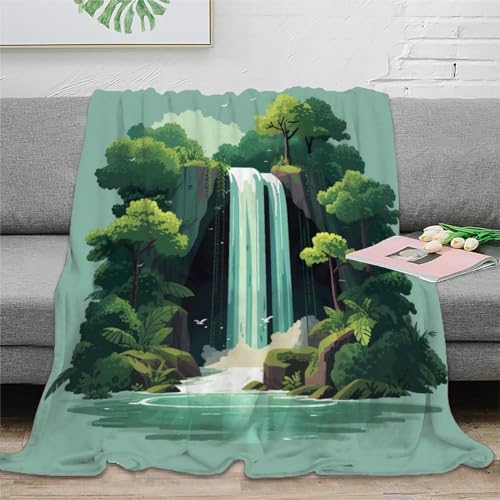 MMUNNA Landschaft 3D Drucken Blanket Couchdecke Microfaser Bequem Und Atmungsaktiv Superweiche Decke Weiche Decke Camping Für Erwachsene Kinder 40x50inch(100x130cm)