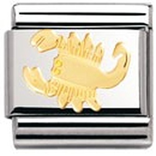 Nomination Composable Classic Sternzeichen Edelstahl und 18K-Gold (Skorpion) 030104