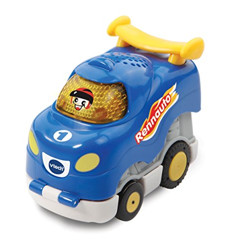 VTech Tut Tut Baby Flitzer - Press and Go Rennauto – Spielzeugauto mit Musik, aufleuchtender Taste und spannenden Geräuschen – Für Kinder von 1-5 Jahren