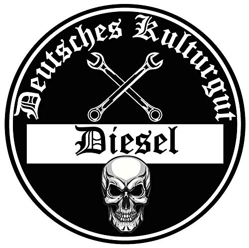 Diesel Deutsches Kulturgut Auto Aufkleber Sticker Feinstaub Umwelt Plakette JDM Tuning TÜV LKW Lustig Fun 2 Stück! Umweltzone Fahrverbot Diesel-Fahrzeug