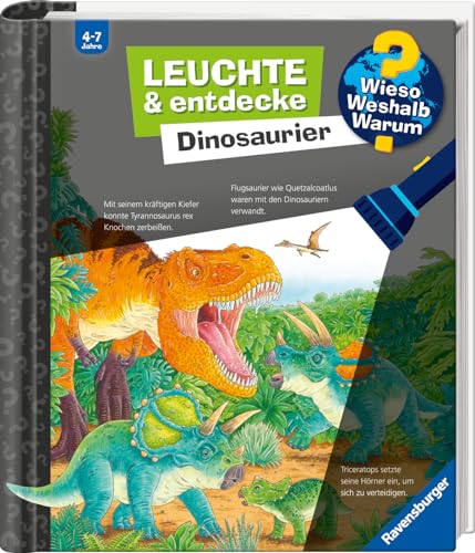 Wieso? Weshalb? Warum? Leuchte und entdecke: Dinosaurier (Taschenlampen-Buch mit Folien und Klappen)