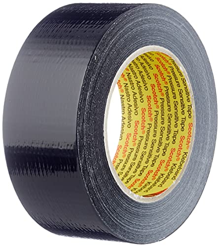 3M Universelles Gewebeklebeband 2903, Duct Tape, Starkes Panzertape, Reparatur Klebeband, Starke Klebkraft, leicht abreißbar, 48mm x 50m, Schwarz - 1 Rolle