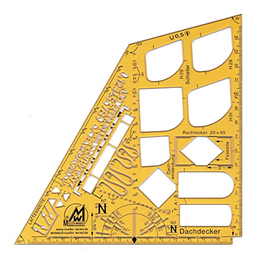 Müller Winkel Dachdecker Schablone