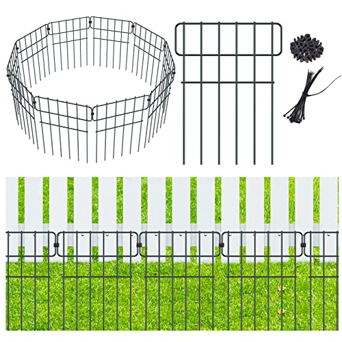 Gartenzaun Metall Zaunelementen Gartenzäune Dekorative Zaun Komplettset Zaun, Gartenzaun Tiere Zaun Dekorativer Gartenzaun Metall für Terrasse Hof Garten (10 Stück)