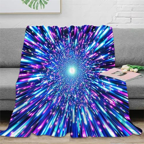 MMUNNA Zeitreise Leichte Decke 3D Kuscheldecke Sofadecke Bettüberwurf Erhältlich Decke Decke Für Sofa Und Bett Falten-beständig Schmusedecke 40x50inch(100x130cm)