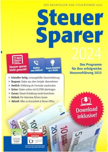 Lidl Steuersparer 2024 - FÜR DAS STEUERJAHR 2023-Neu OVP Download der Software möglich-