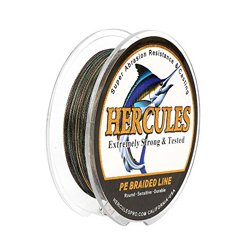 Hercules Super Cast 100m - 2000m 109-2196 Yards Geflochtene Angelschnur 6lb - 100lb Test für Salzwasser Süßwasser PE Geflecht Fischdraht Superline 4 Stränge