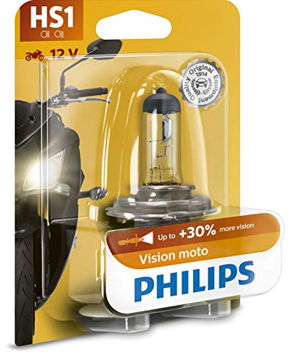 Philips 12636BW Vision Moto HS1 Motorrad-Scheinwerferlampe, 1er Blister