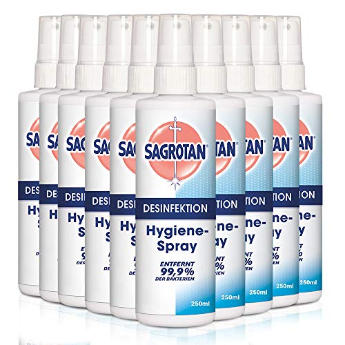 Sagrotan Hygiene Pumpspray, antibakterielles Desinfektionsmittel, 250ml (10 x 250ml)