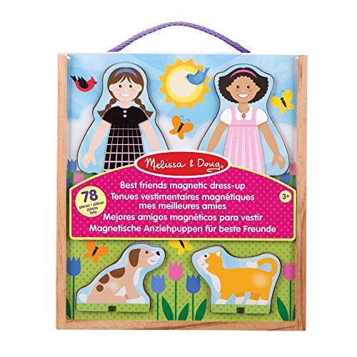 Melissa & Doug Best Friends Magnetic Dress Up , Pretend Play , Magnetic Pretend Play Set , 3+ , Gift for Boy or Girl