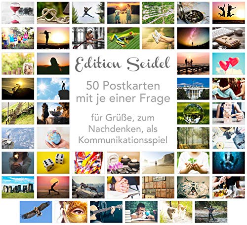 Edition Seidel Set 50 Premium Postkarten Motivationskarten Kommunikationstraining Konversation-Spiel Coaching Tools Karten Landschaften Natur Gefühlskarten Selbst-Achtsamkeit Sprüche