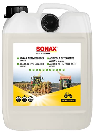 SONAX AGRAR AktivReiniger alkalisch (5 Liter) effektives Konzentrat für die Reinigung von landwirtschaftlichen Fahrzeugen, Maschinen & Anlagen, Art-Nr. 07265000