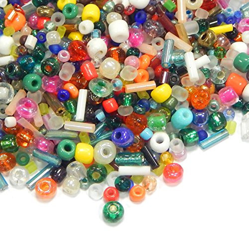 3750 Stück Glas Rocailles Perlen 2mm 3mm 4mm 6mm Rund und Stiftperlen, Pony Perlen, Gemischte Farbe, Seed Beads