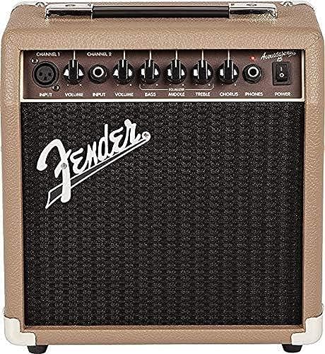 Fender Acoustasonic 15, 15 W Combo-Verstärker, Ideal für akustische Gitarren