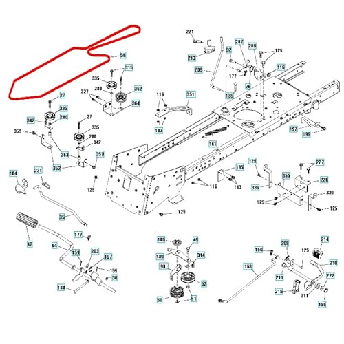 Federal 40 Keilriemen 592855101 Fahrantrieb passend für Husqvarna TC 138, TC 138L